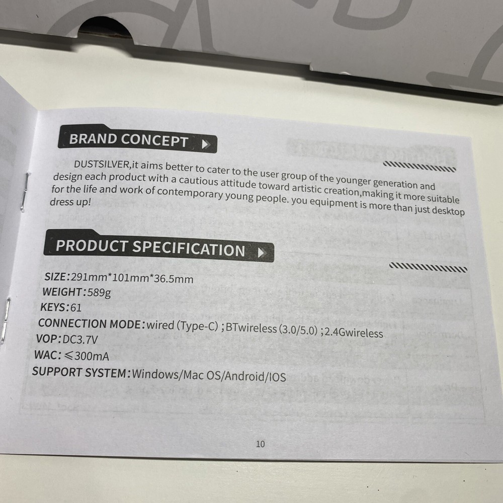 K61 Game Keyboard, Dark Green/blue