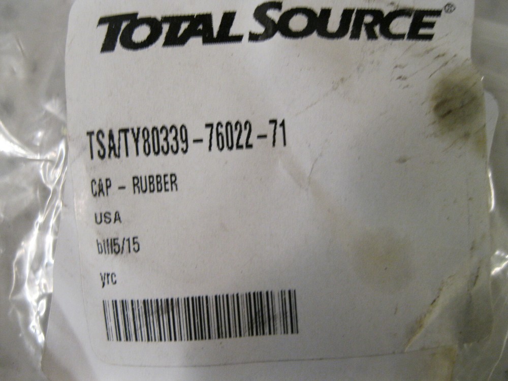 Total Source 80339-76022-71 Rubber Cap