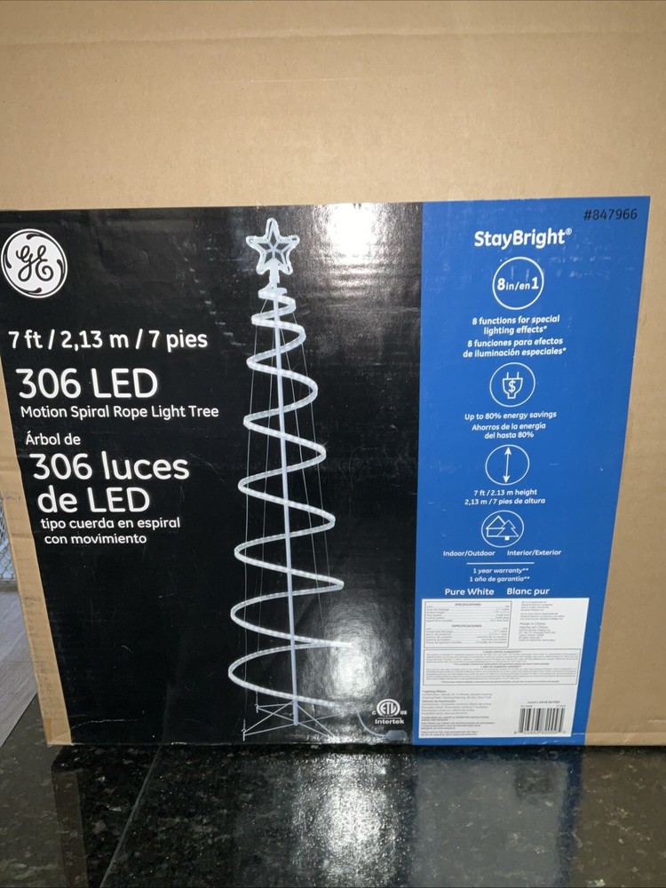 GE 7 Ft. Clear LED Tree NEW