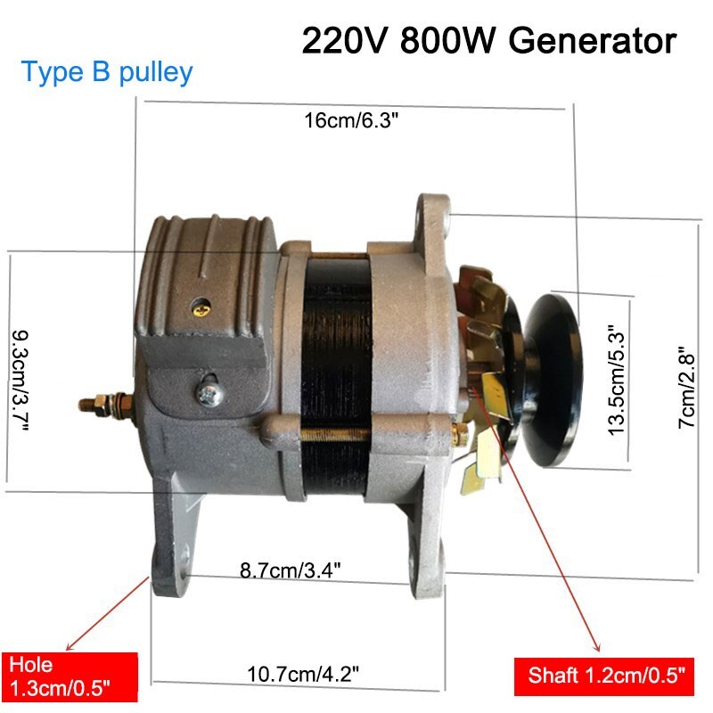 Constant Voltage 220V 800W Permanent Magnet Brushless Pure copper Generator