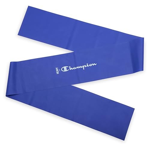 Flat Resistance Bands (Pack of 3, Grey/Red/Blue), Light/Medium/Heavy, Rubber