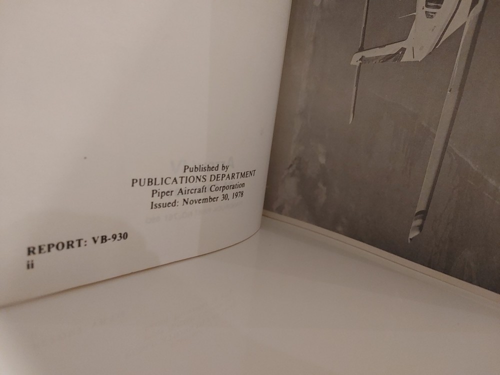 Piper Arrow IV Information Manual