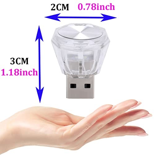 5 PCS USB Atmosphere Light,USB Strobe LED Light,Plug in LED Mini Mini USB Light