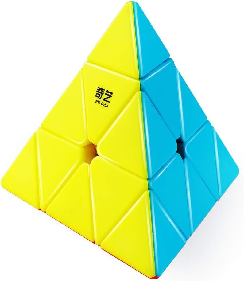 3 Pack Speed Cube Set,Speed Cube 3x3 2x2 Pyramid Magic Cubes Brain Teaser