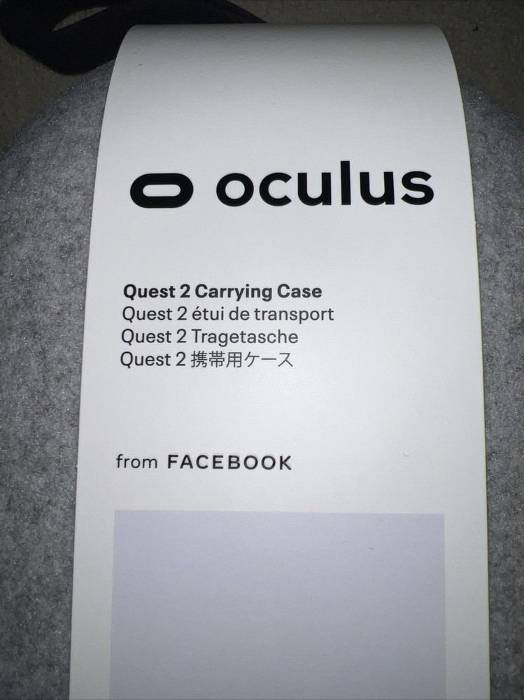NEW - Original Meta Oculus Quest 2 Carrying Case Lightweight Portable Facebook