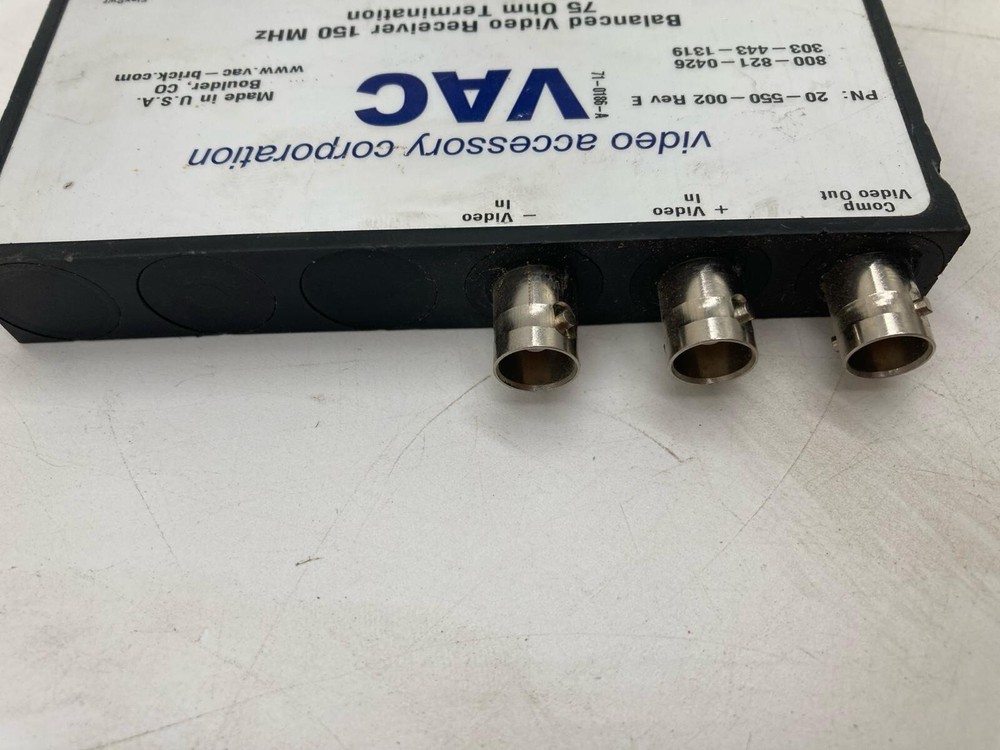 VAC Balanced Video Receiver