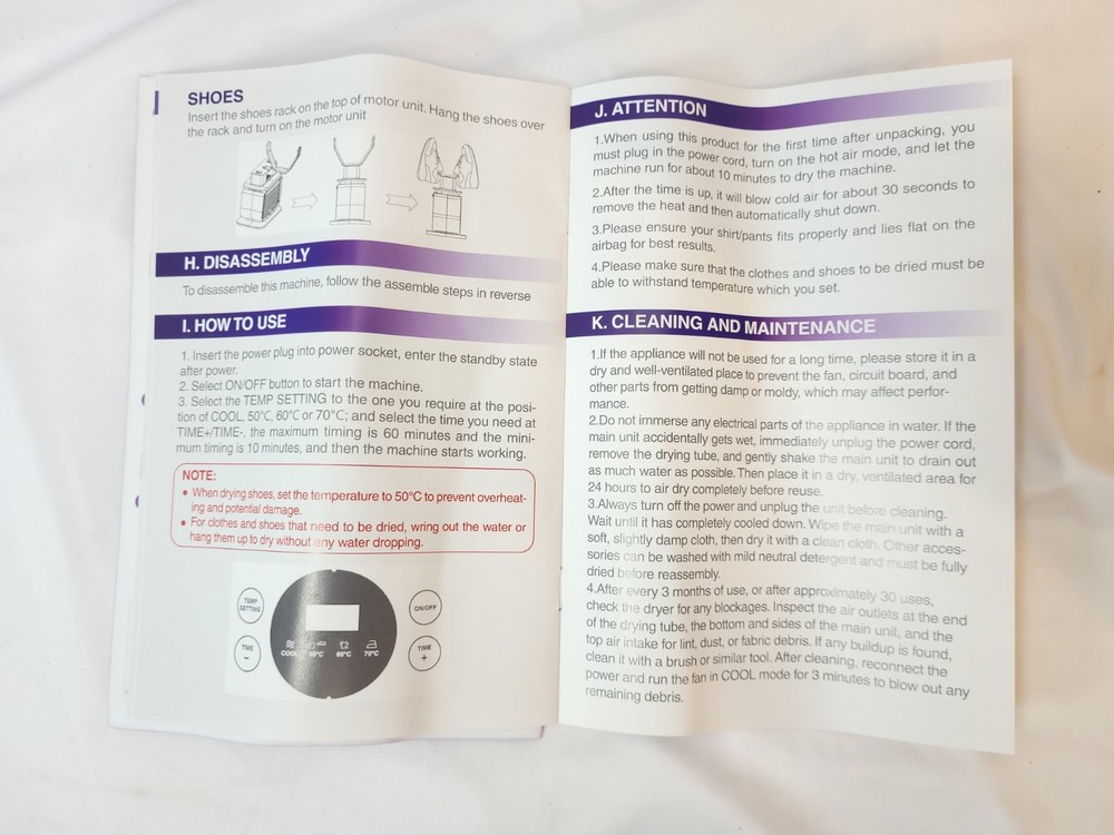 Automatic Hot Air Ironing Machine, Clothes Iron Steamer, Read Condition Missing