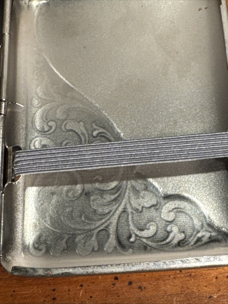 RARE WW1 ERA CIGARETTE CASE (( STEPHANIE NAMED ))