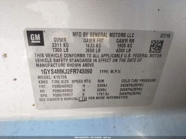 Fuse Box Engine Fits 15-20 ESCALADE 4999202
