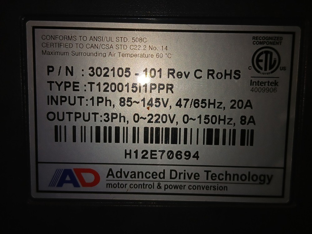 Precor IFT Drive Controller 302105-101 Part or Repair Complete