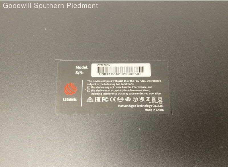 UGEE ZYM708N Wired Digital Graphics Drawing Tablet & pen - Tested