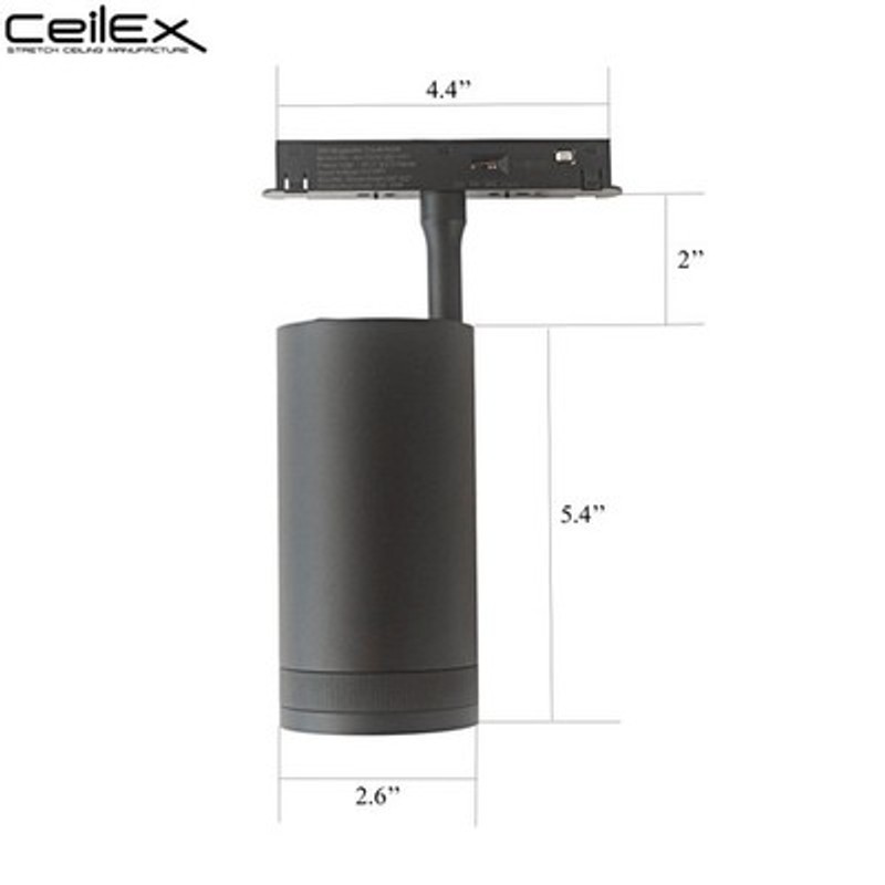 Ceilex 10W Black Adjustable Magnetic Focus Spot Light (Zigbee + 3CCT)
