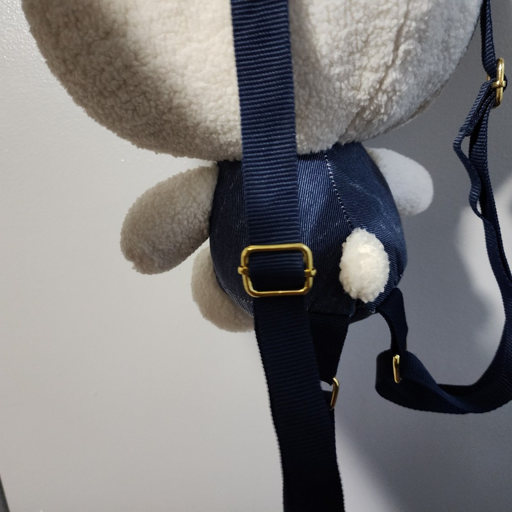 Hello Kitty Sherpa Figural Plush Backpack 14" White