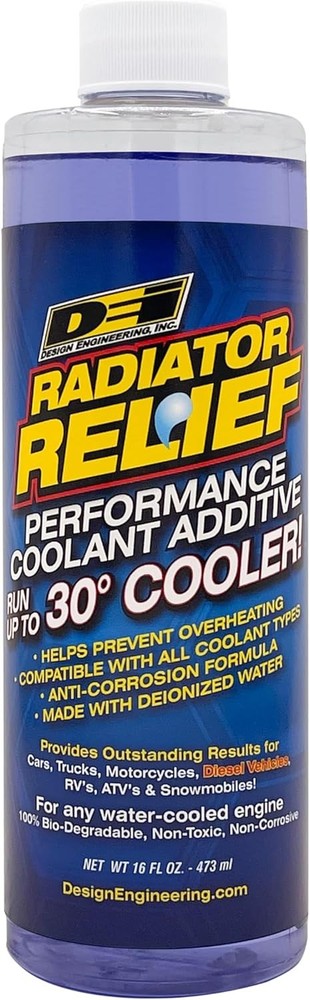 Design Engineering Radiator Relief Coolant Additive Engine for 16 oz