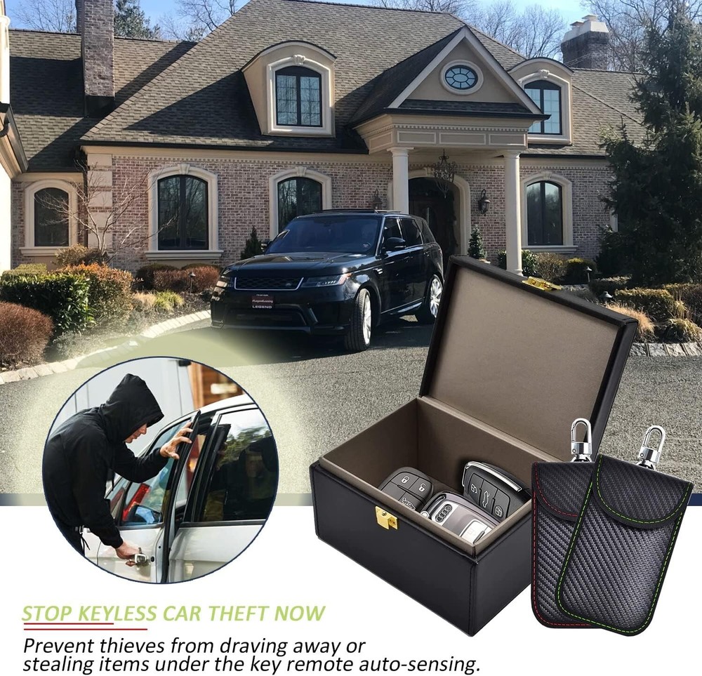 Compact 3-Piece Essential Faraday Keyholder Bundle for Keyless Entry Safety