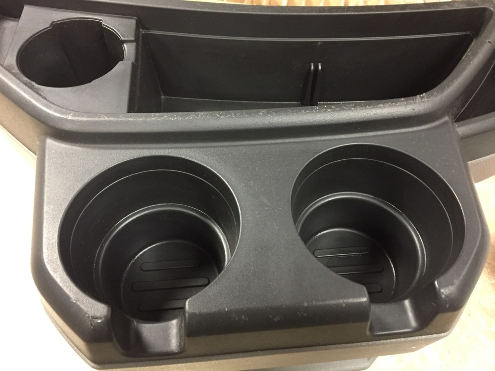 97-15 Ford E-150 E-250 E-350 E-450 Econoline Van Gray Center Console Cup Holder