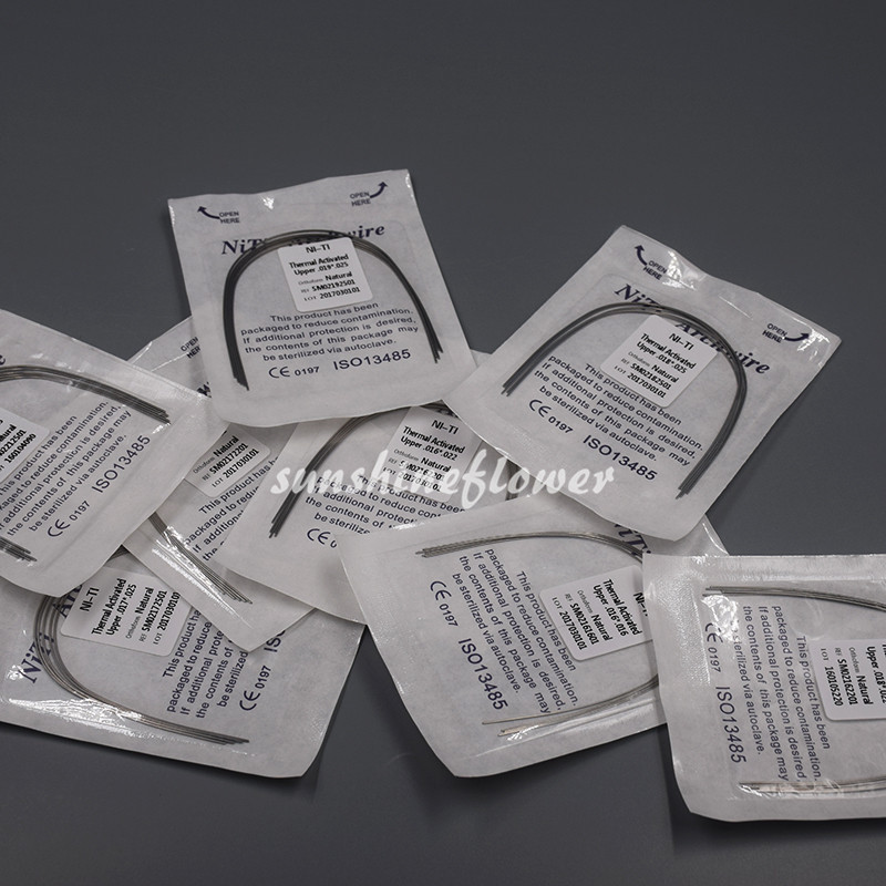 Dental Orthodonic Niti Heat Thermal Activated Rectangular Ovoid/Square/Natural