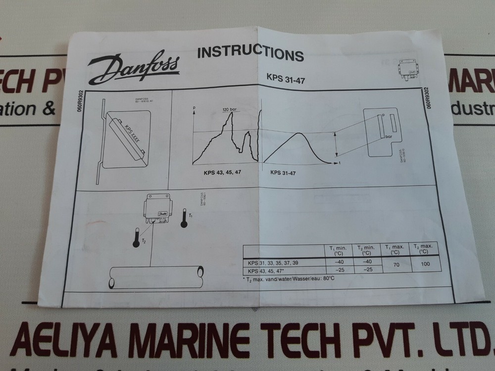 Danfoss Kps 31 060-3110 Pressure Switch