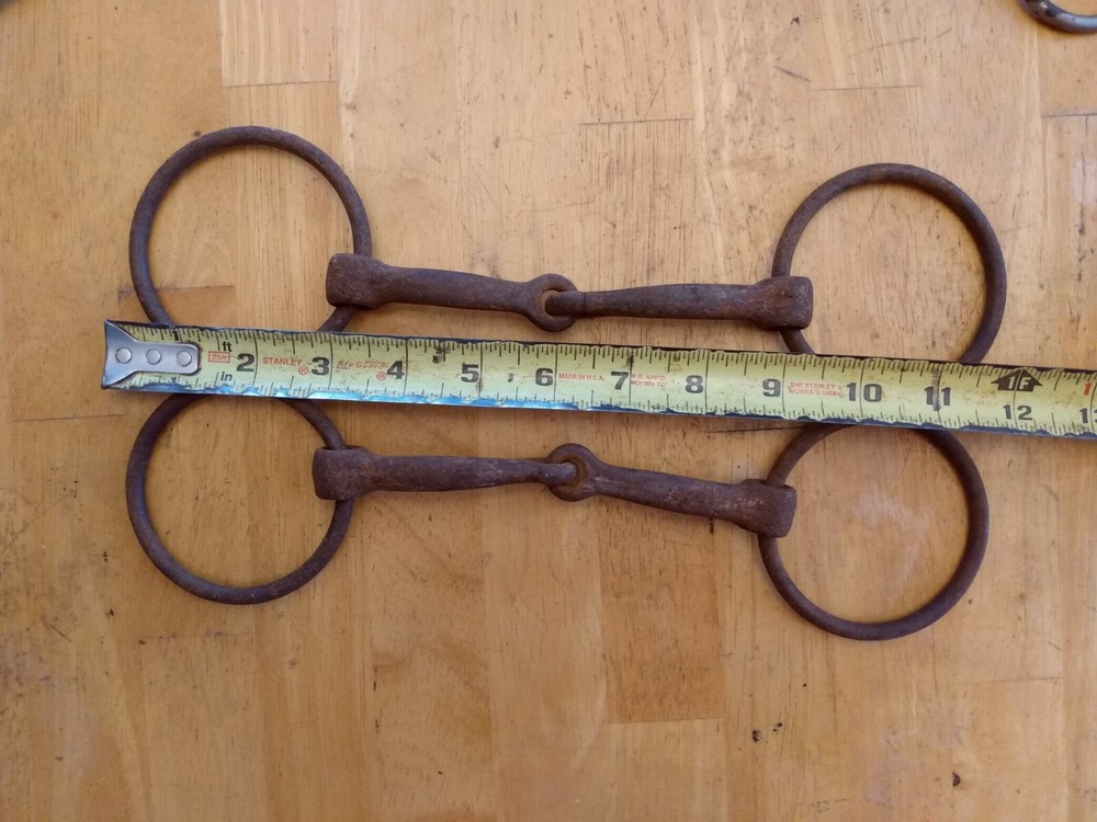 2 Vintage Jointed Horse Bits