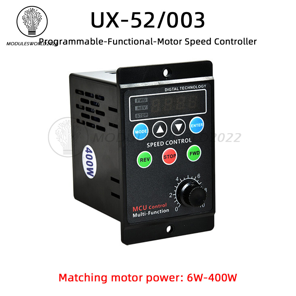 AC220V 400W Digital Display Motor Speed Regulator Motor Speed Control Controller