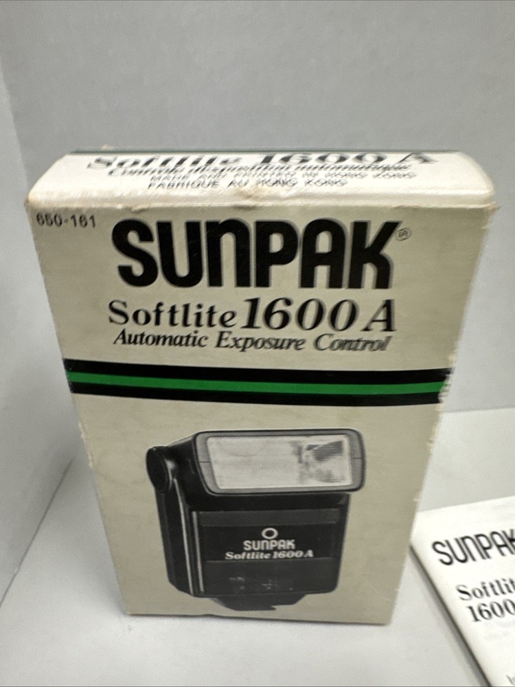 Sunpak Softlite 1600 A Flash Automatic Exposure Control 650-161
