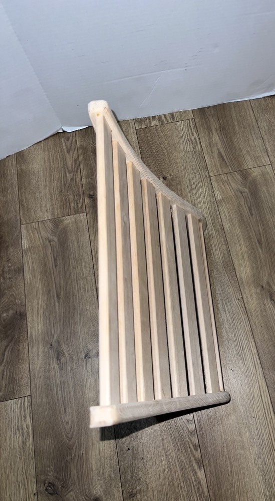 Sauna Backrest – Ergonomic Wooden Sauna Back Support (Hemlock)