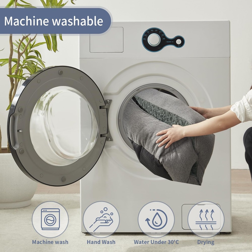 DEBANG HOME Small Dog Bed Rectangular Plush Kennel Bed Washable Pet Sleeping Bed