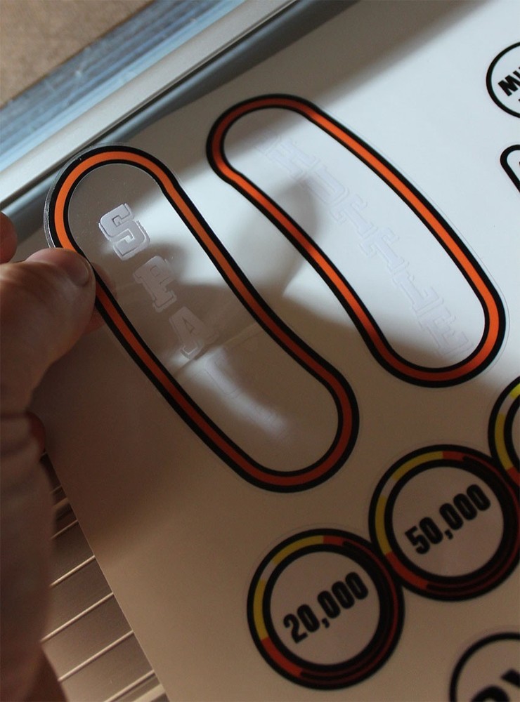 Space Shuttle Pinball Machine Insert Decal Playfield Set