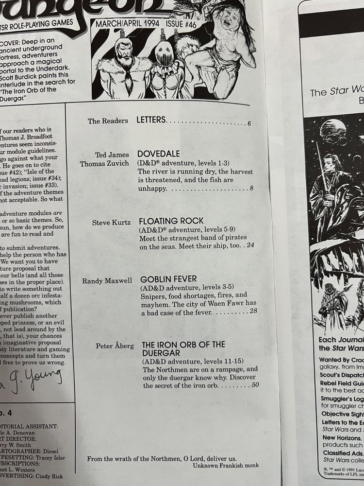 Dungeon Magazine #46 March/April 1994