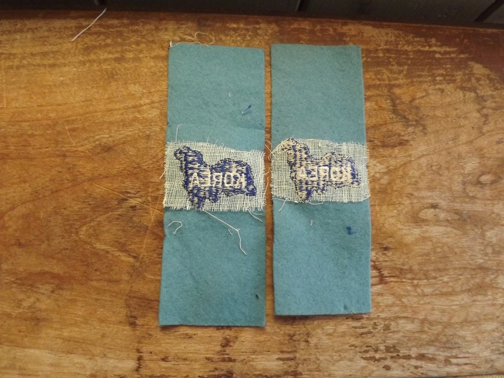 Pair, 1950's Korea Leadership Tabs - INV# C887