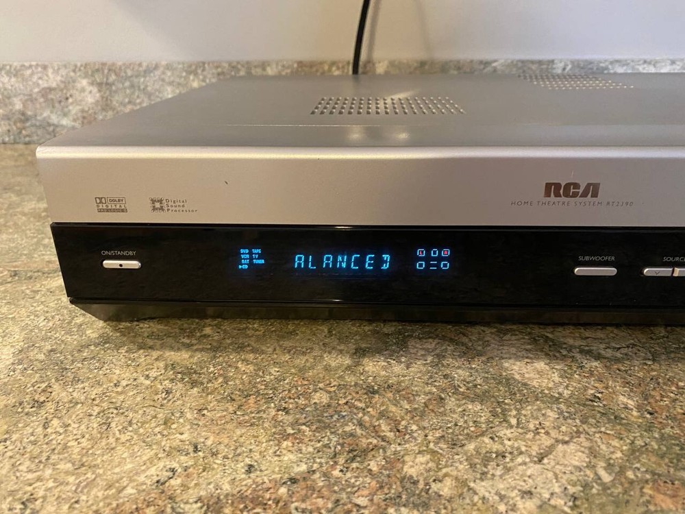 RCA Home Theater System RT2390 Audio Silver Tested Works