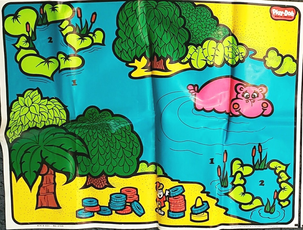 Vintage Original Play-Doh Replacement Play Mat Collection Set Part - NICE