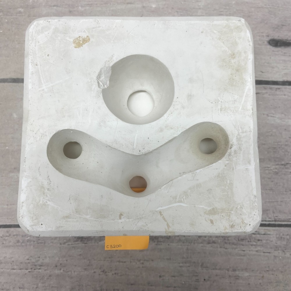 Atlantic Ceramic Casting Mold Disk + Round Half Balls #A245