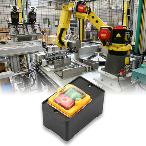 Waterproof Push Button Switch, On Off Start Stop Electric Motor Switch Box