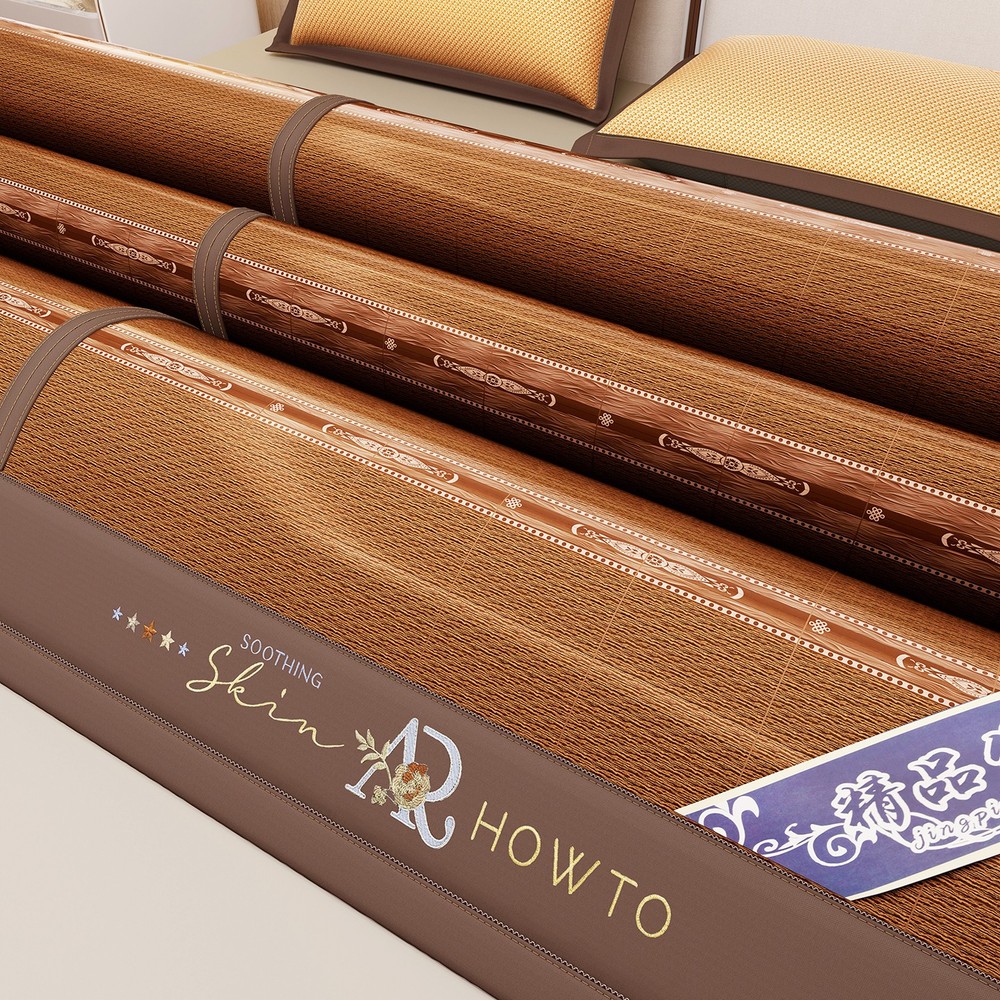 Bamboo Mat Rattan Mat Folding Bed Mat For Summer Cool Feeling 凉席 竹席 藤席 无毛刺