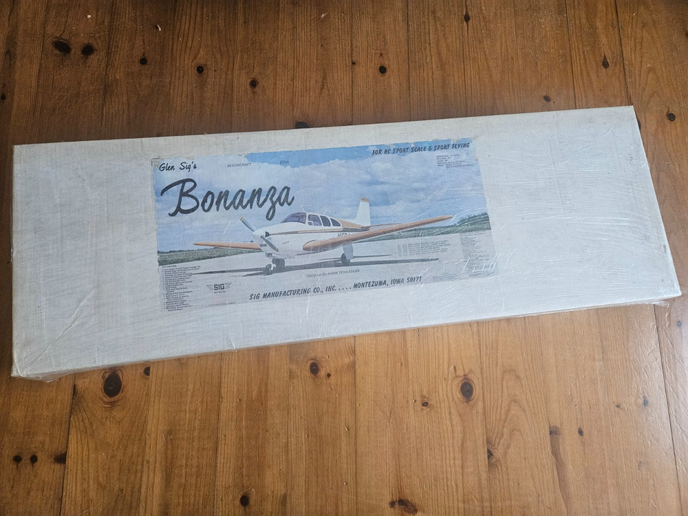 Vintage Sig's Beachcraft Bonanza r/c kit!