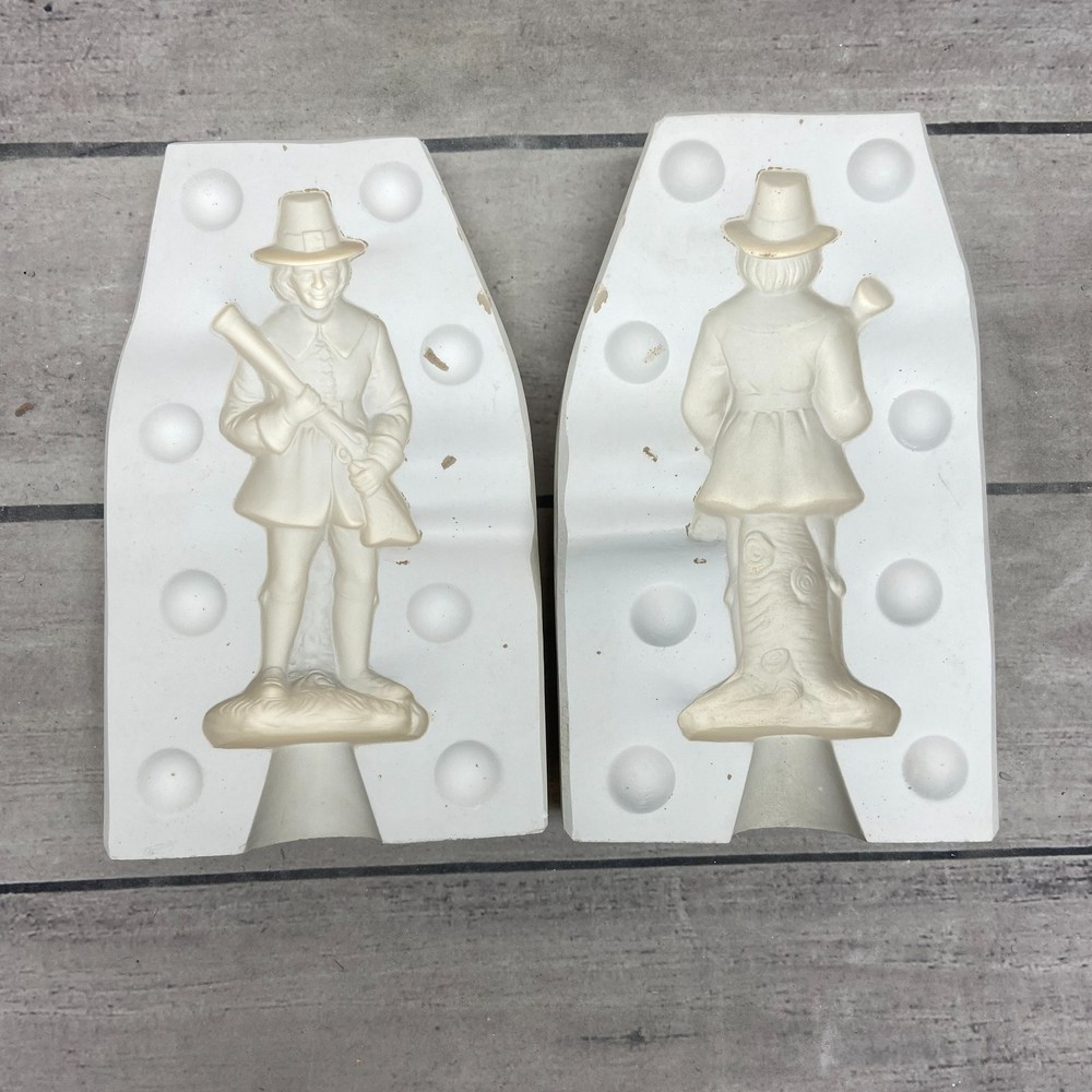 Vintage Conklins Ceramic Casting Mold Pilgrim Man #217