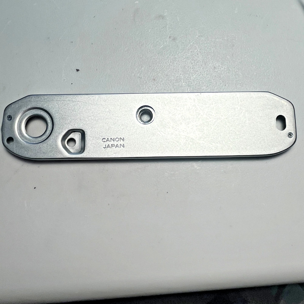 Canon AE1 Bottom Base Plate  & Tripod  Socket w/ Screws (NO CAP)  OEM