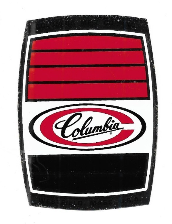 Columbia Bicycle decal