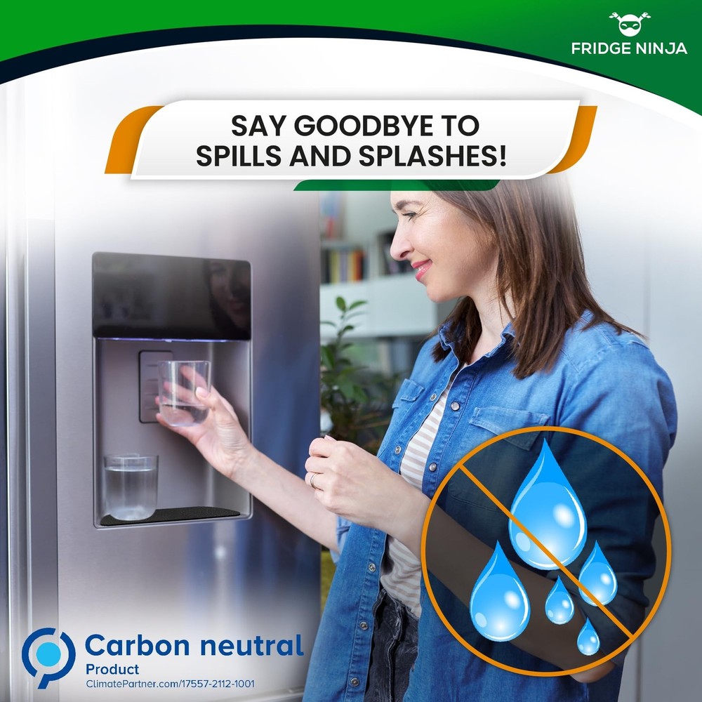Fridge and Water Dispenser Mat with Refrigerator Deodorizer - Highly Absorben...