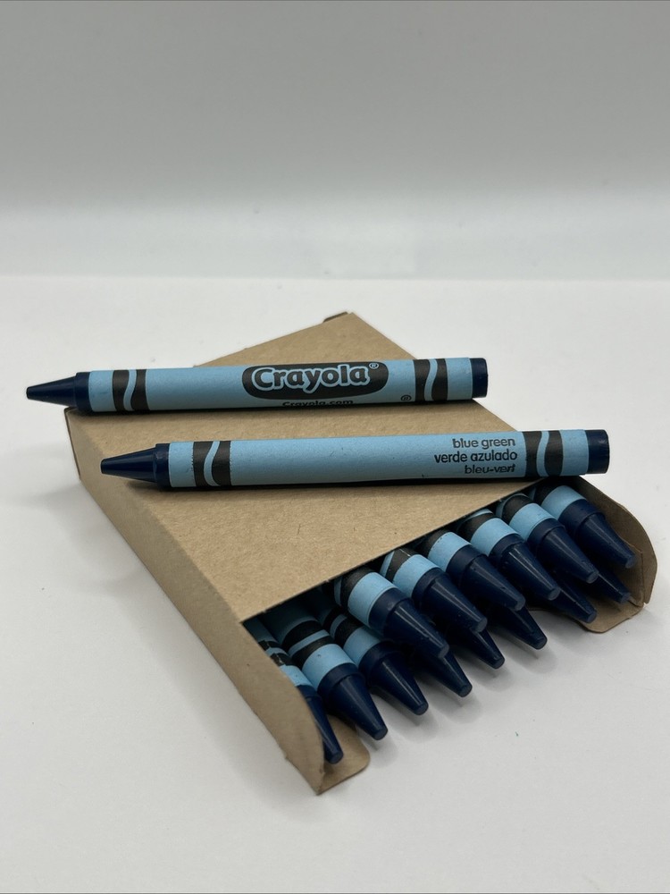 (16) Crayola Crayons (blue green) BULK