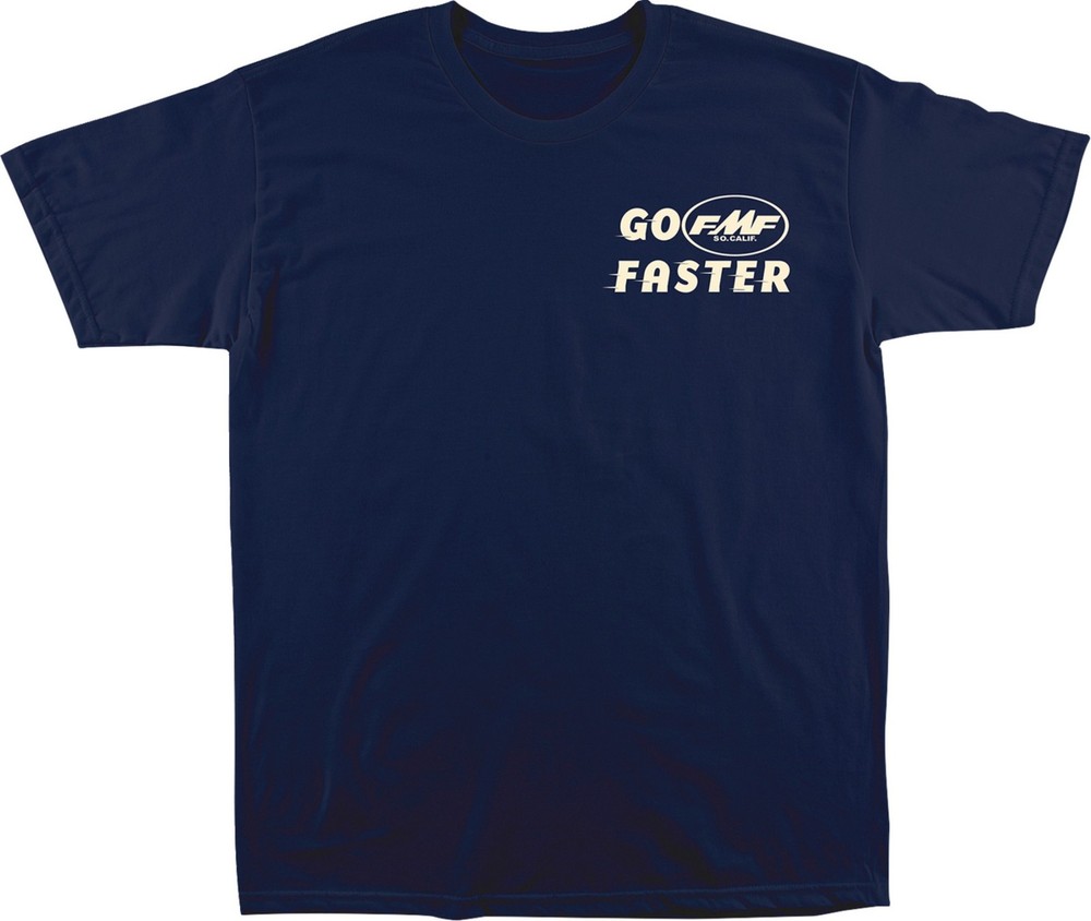 FMF Faster Mens Short Sleeve T-Shirt Navy