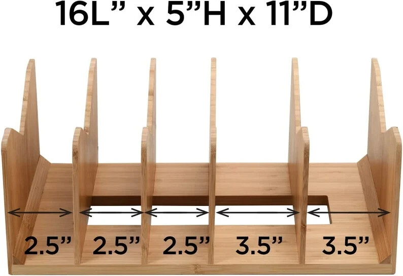 MobileVision Bamboo 5 Dividers Stand