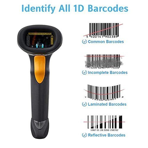 Symbol LS2208 General Purpose Handheld 1D Bi-Directional Laser Barcode...