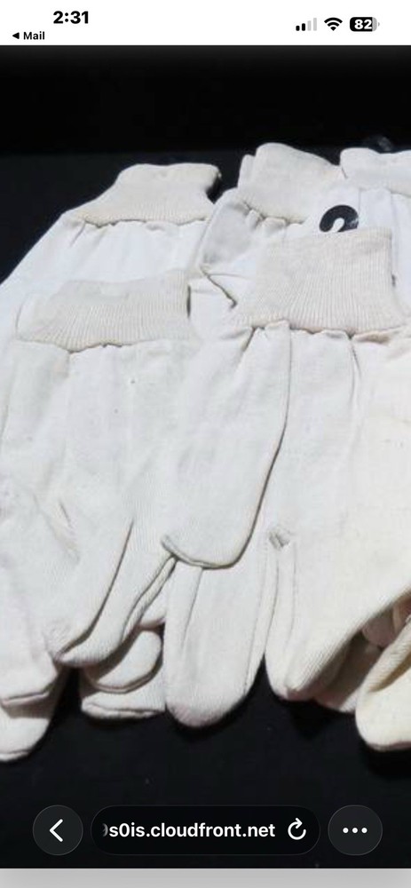 Work Gloves Cotton Some New 9 Pair. 4