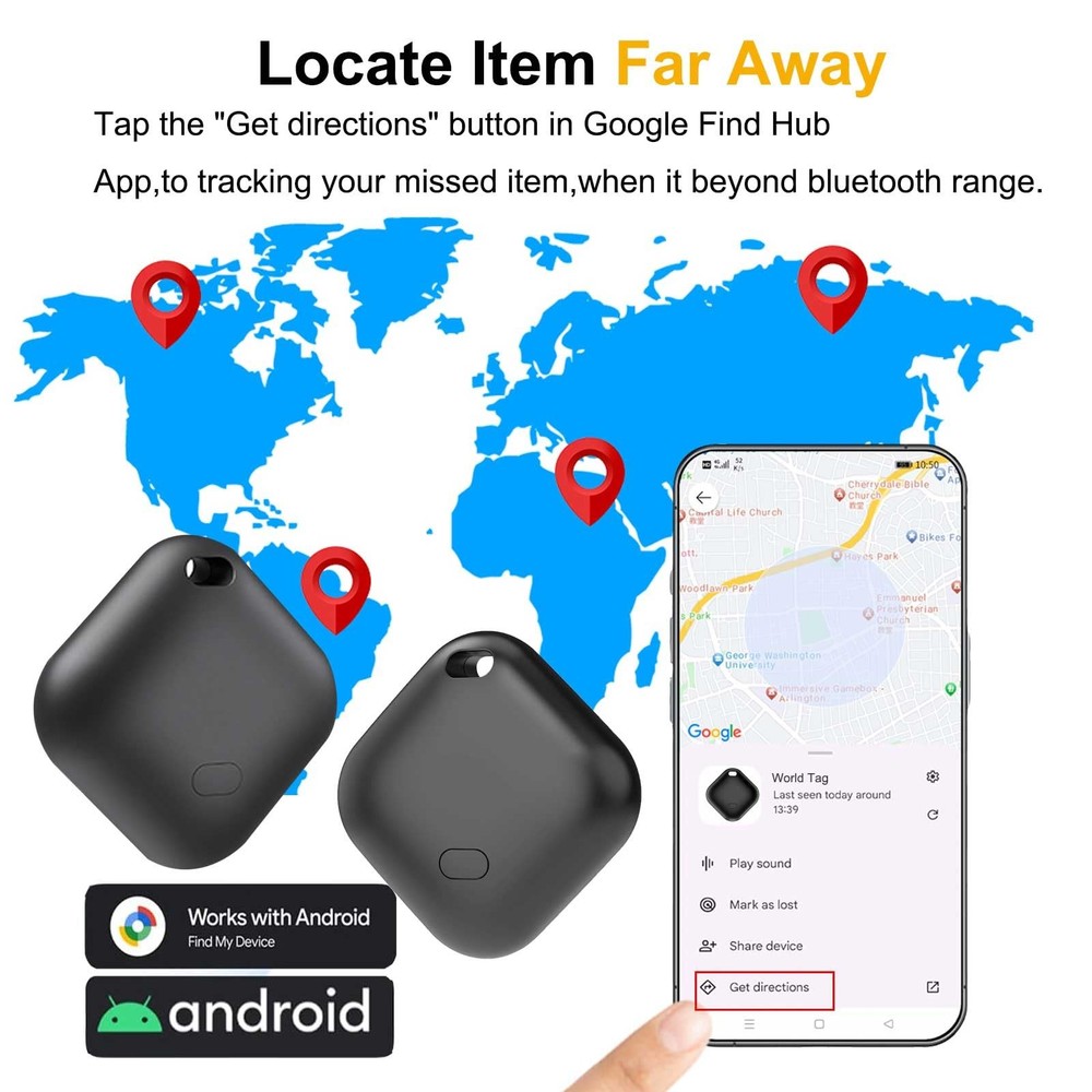 Air Tag for Android 1 Pack,Google Certified Android Tracker Tags,Smart Tags for