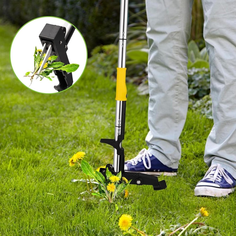 Weeder Puller Tool Stand Up Weed Tool with Long Handle Garden Weed Remover Tool