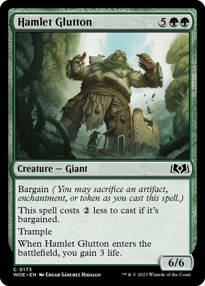 Hamlet Glutton Wilds of Eldraine 173 MTG LP