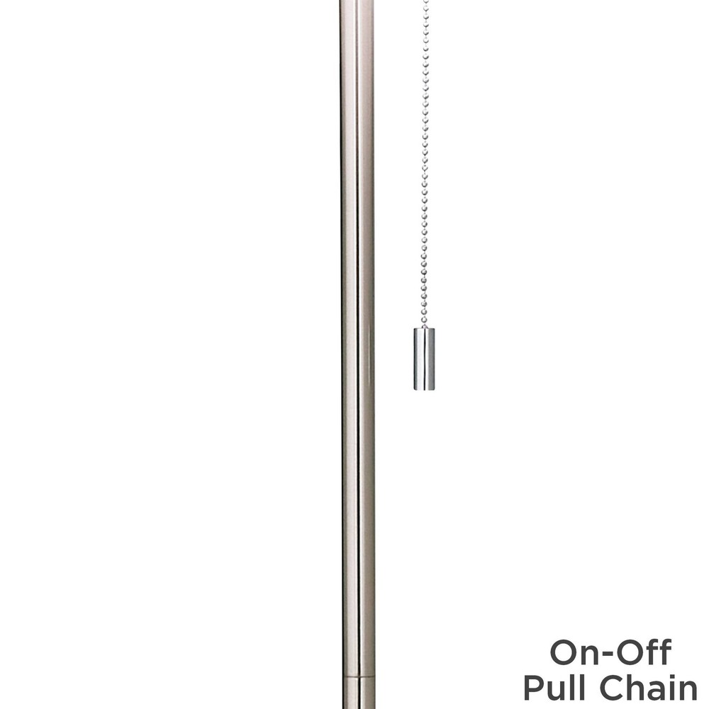 Spring's Joy Brushed Nickel Pull Chain Floor Lamp