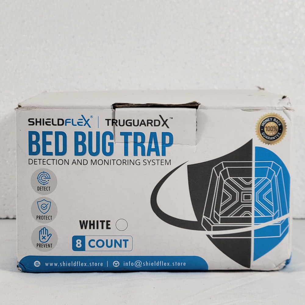 Bed Bug Trap Interceptors 8 Pack White TruGuard OPEN BOX